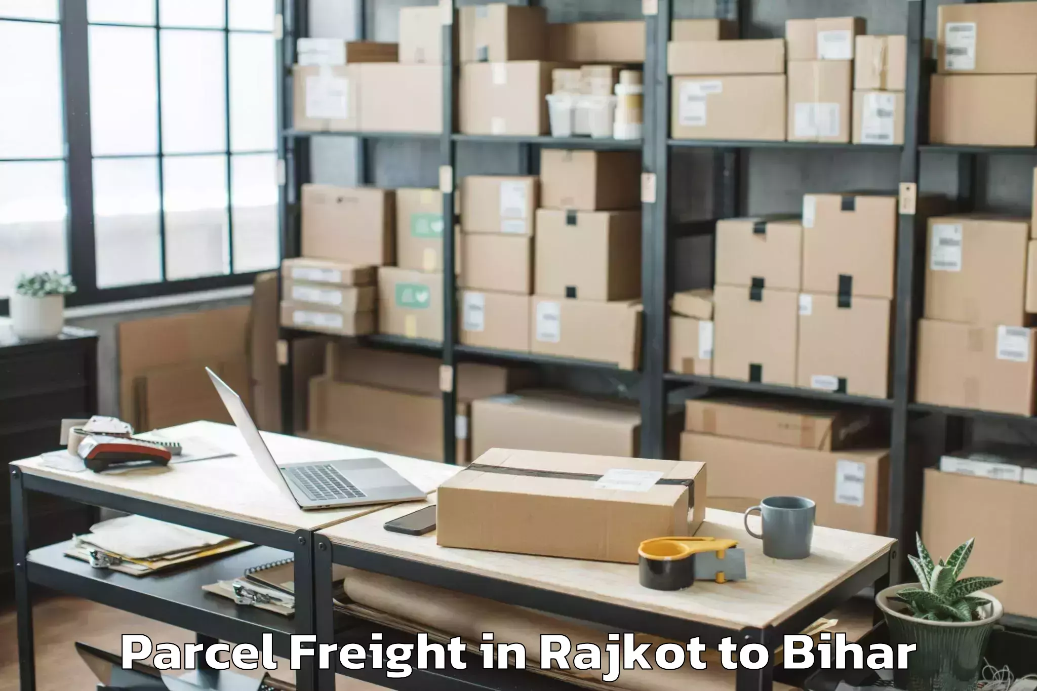 Leading Rajkot to Mahnar Parcel Freight Provider